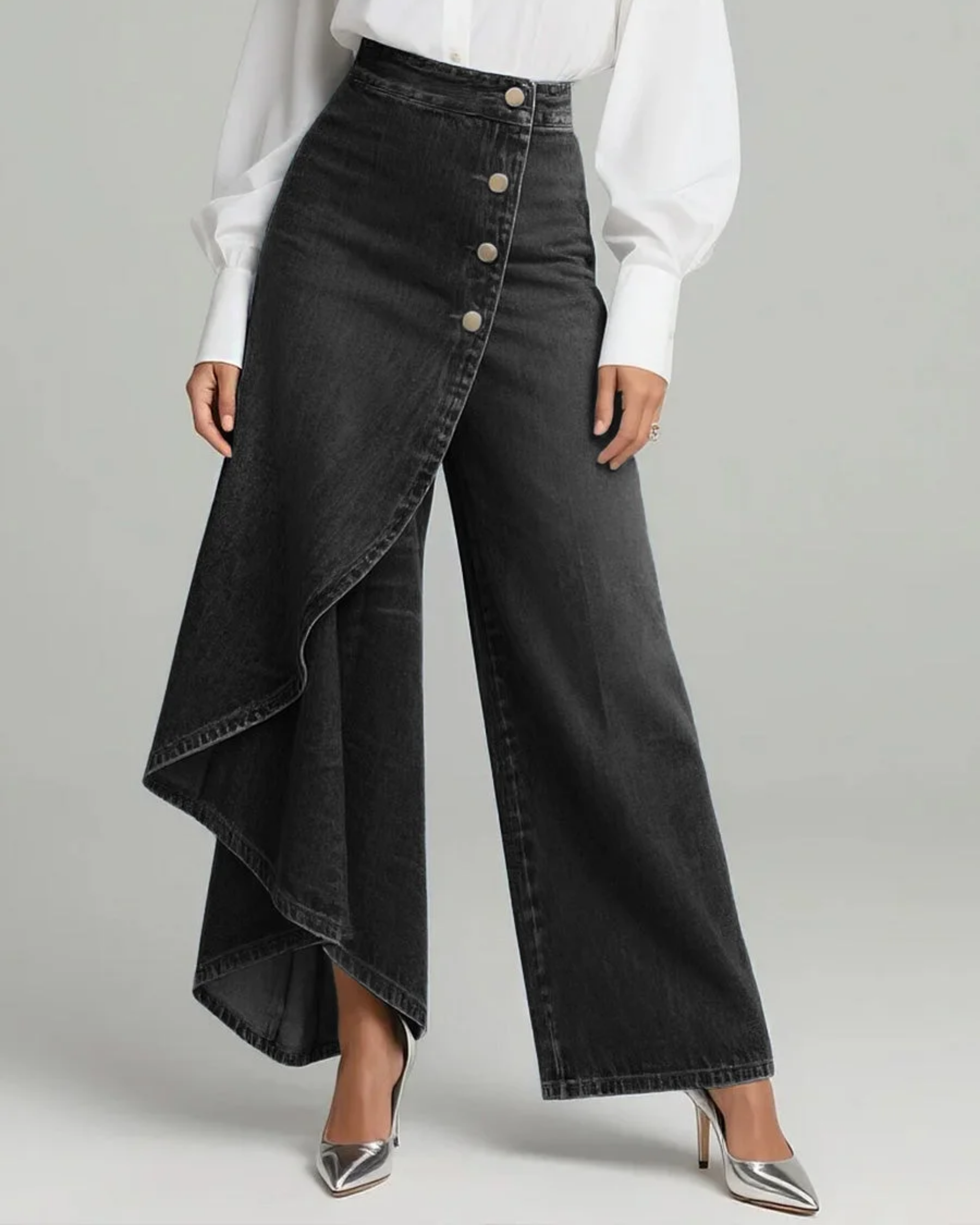 Calvra | Pantalones de mezclilla envolventes