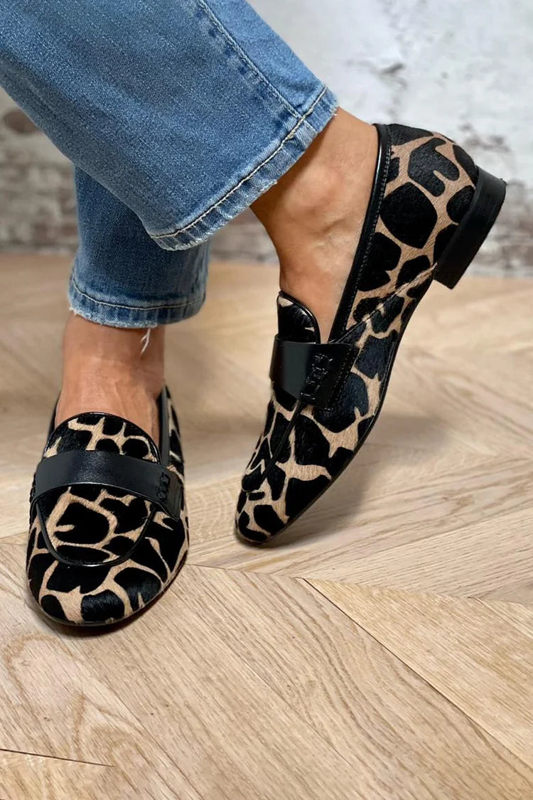 SOFIA | Mocassini con stampa animalier