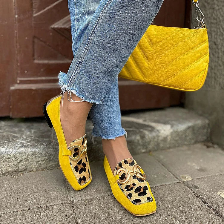STELLE | Mocassini con stampa animalier