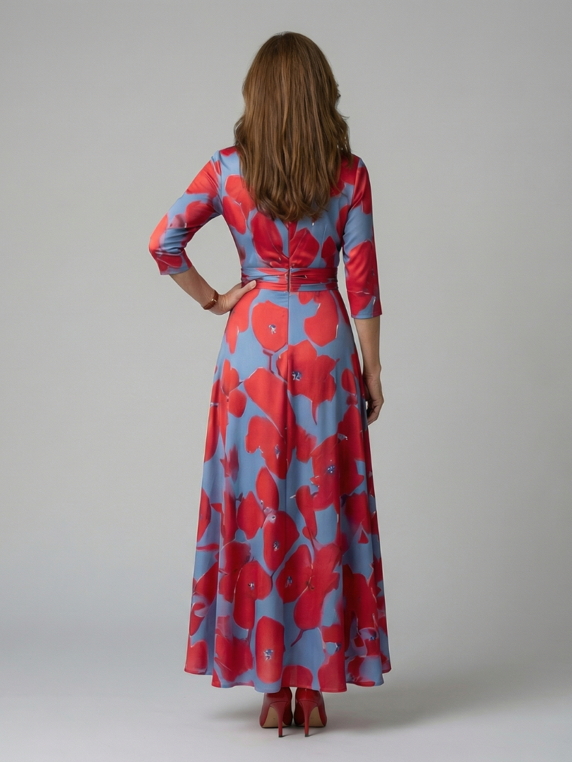 Juana | Abito midi con scollo incrociato
