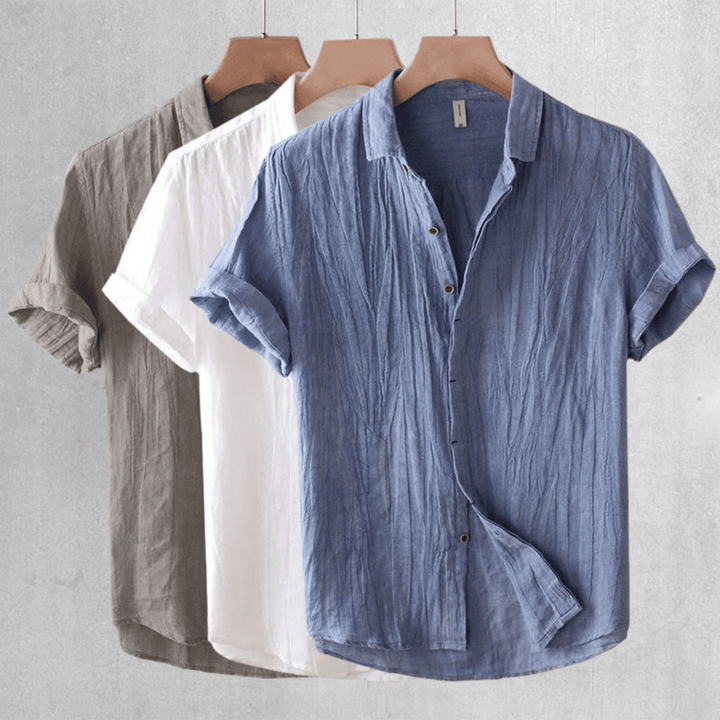 LOREN | Camicia in lino a maniche corte