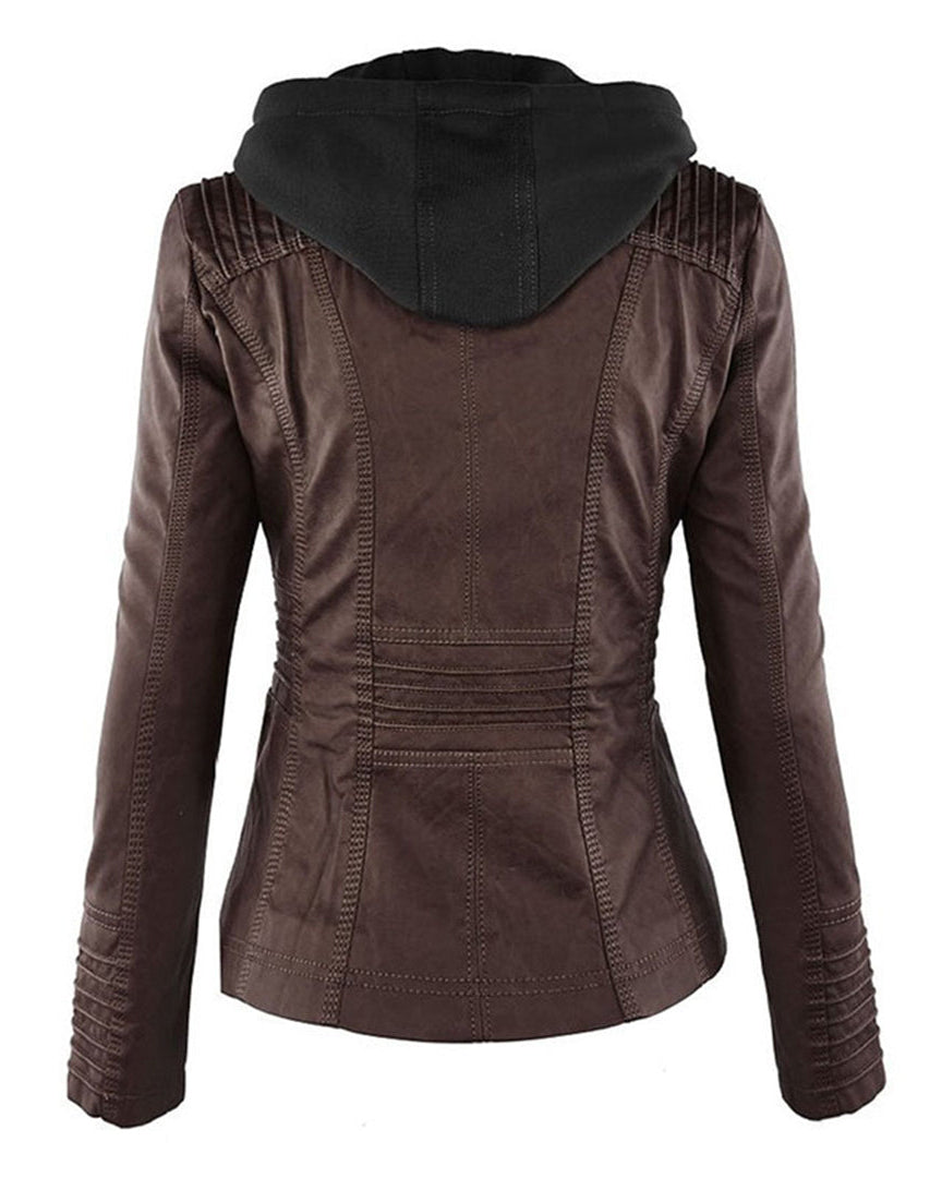 MÓNICA | Giacca in pelle autunnale