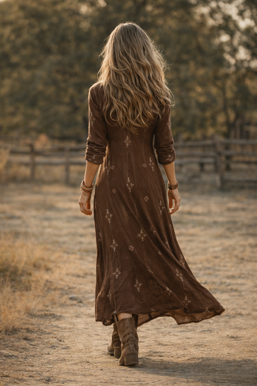 Evelyn | Abito casual a maniche lunghe in stile vintage