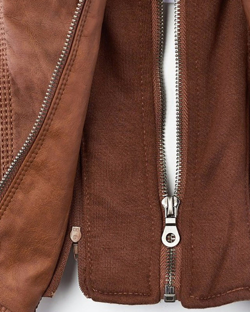MÓNICA | Giacca in pelle autunnale