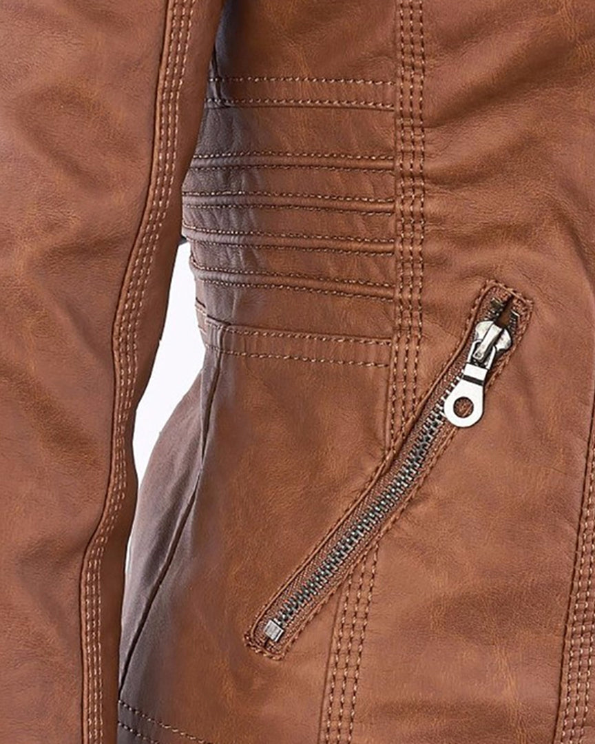 MÓNICA | Giacca in pelle autunnale