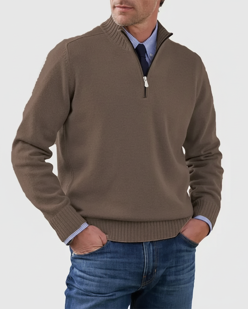 MORGAN | Maglione casual a mezza zip
