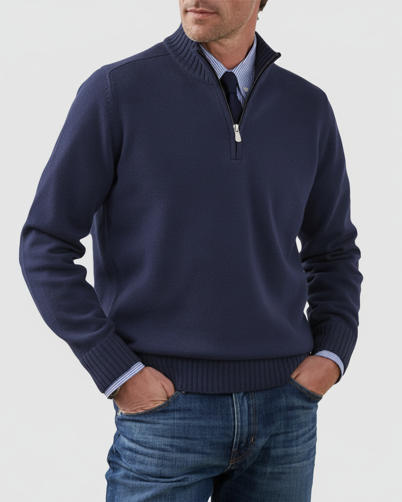 MORGAN | Maglione casual a mezza zip