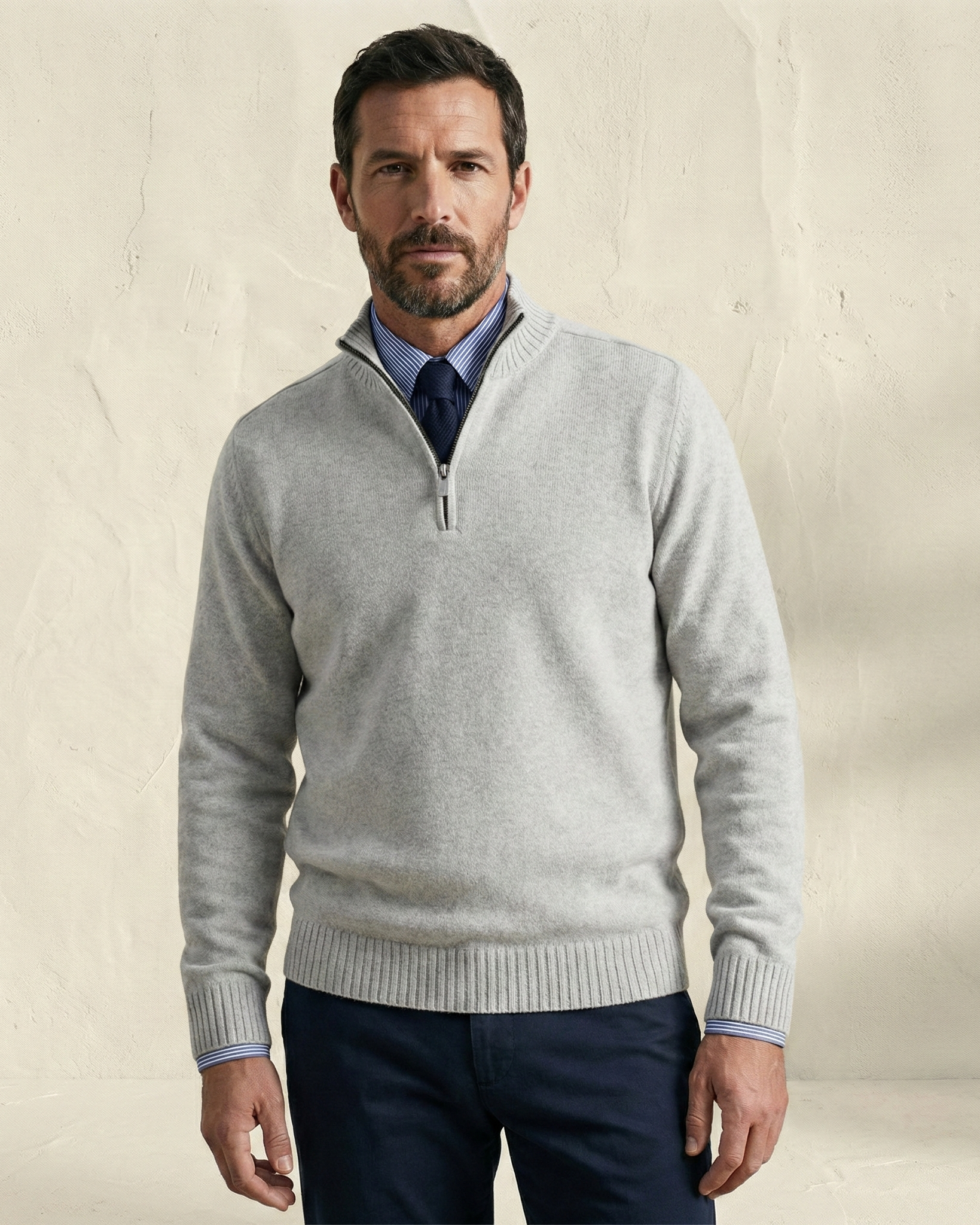 MORGAN | Maglione casual a mezza zip