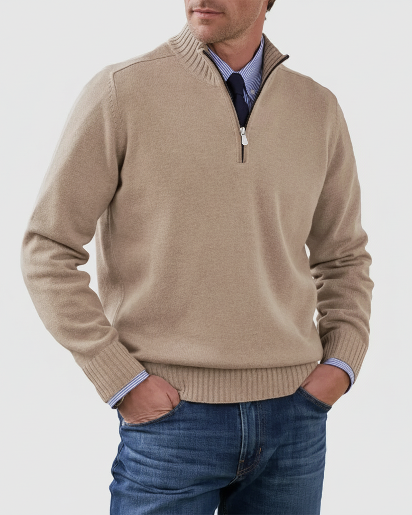 MORGAN | Maglione casual a mezza zip