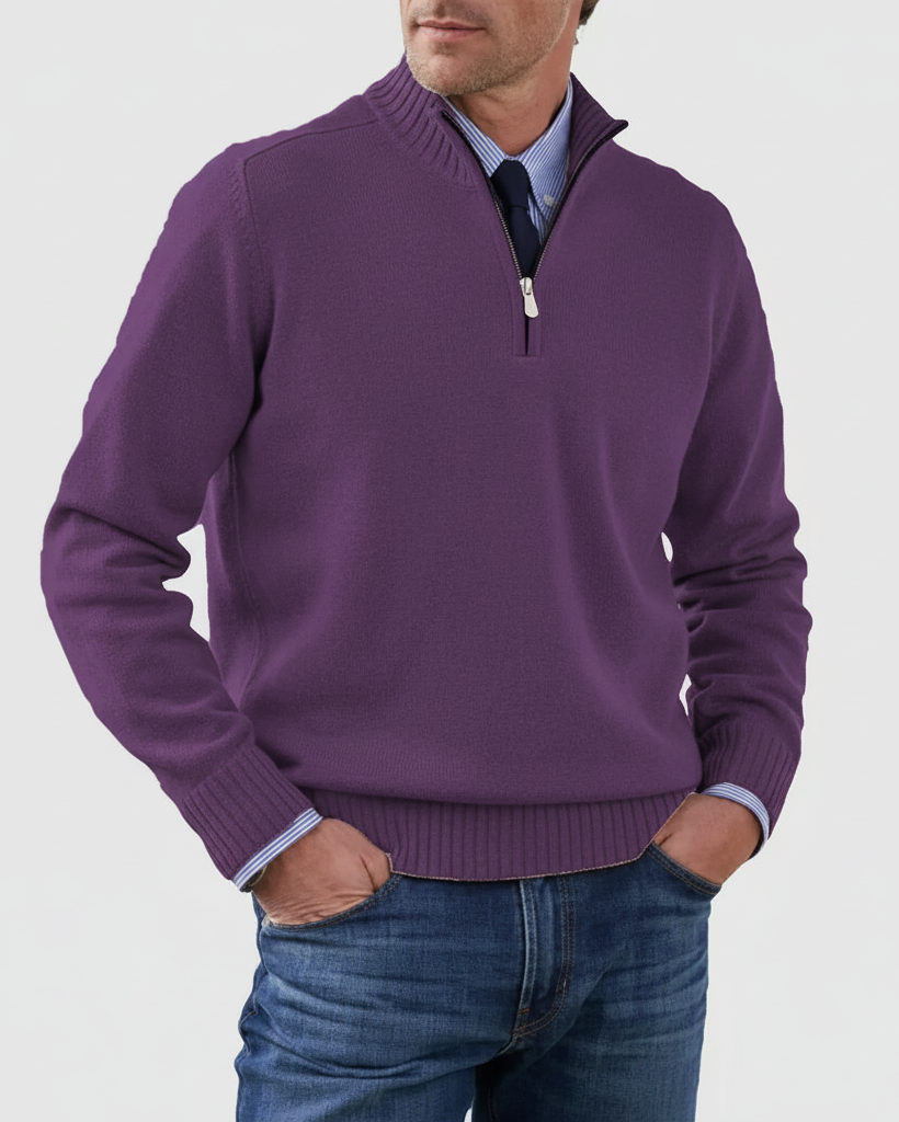 MORGAN | Maglione casual a mezza zip