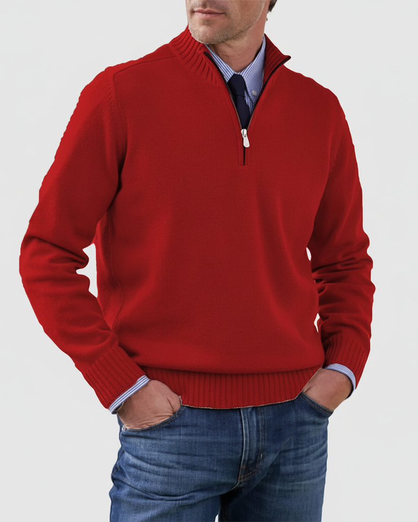 MORGAN | Maglione casual a mezza zip