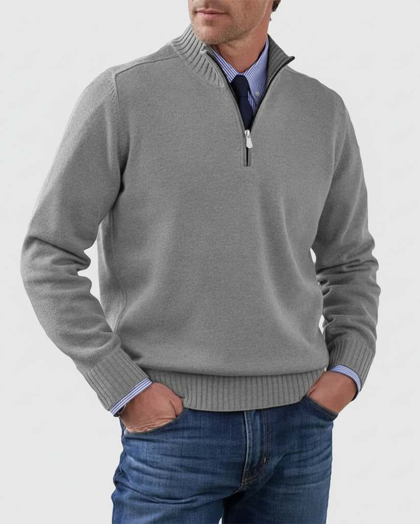 MORGAN | Maglione casual a mezza zip
