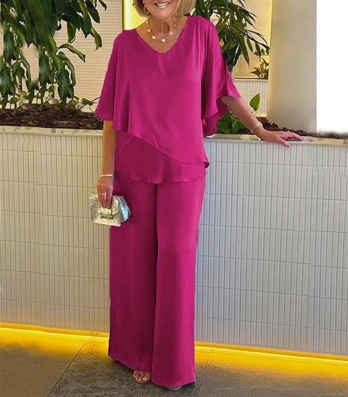 Martha | Completo due pezzi con pantaloni a gamba larga