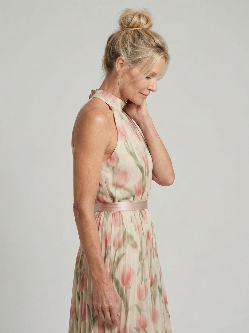 Reyna | Abito midi floreale all'americana