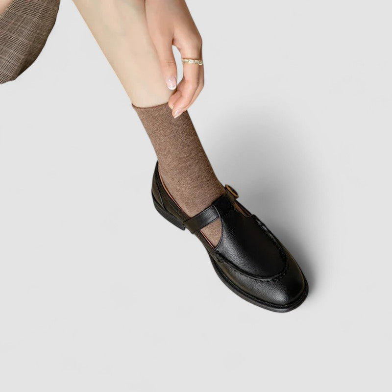 AVERY | Scarpe ortopediche Mary Jane a punta quadrata