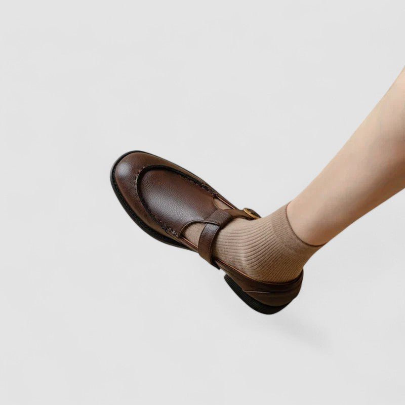 AVERY | Scarpe ortopediche Mary Jane a punta quadrata