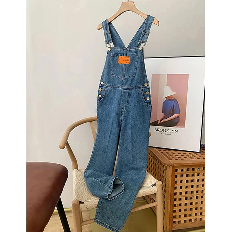 Harper | Tuta in denim a gamba dritta