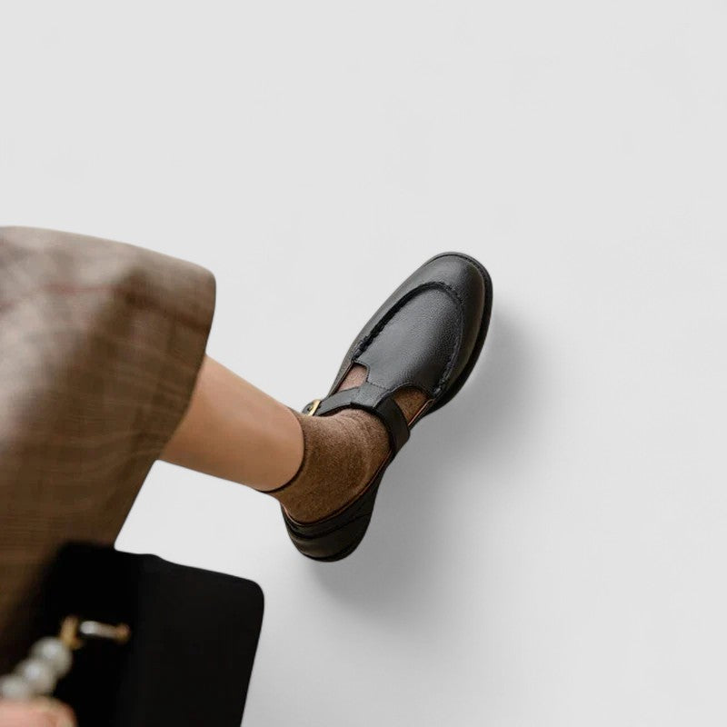 AVERY | Scarpe ortopediche Mary Jane a punta quadrata