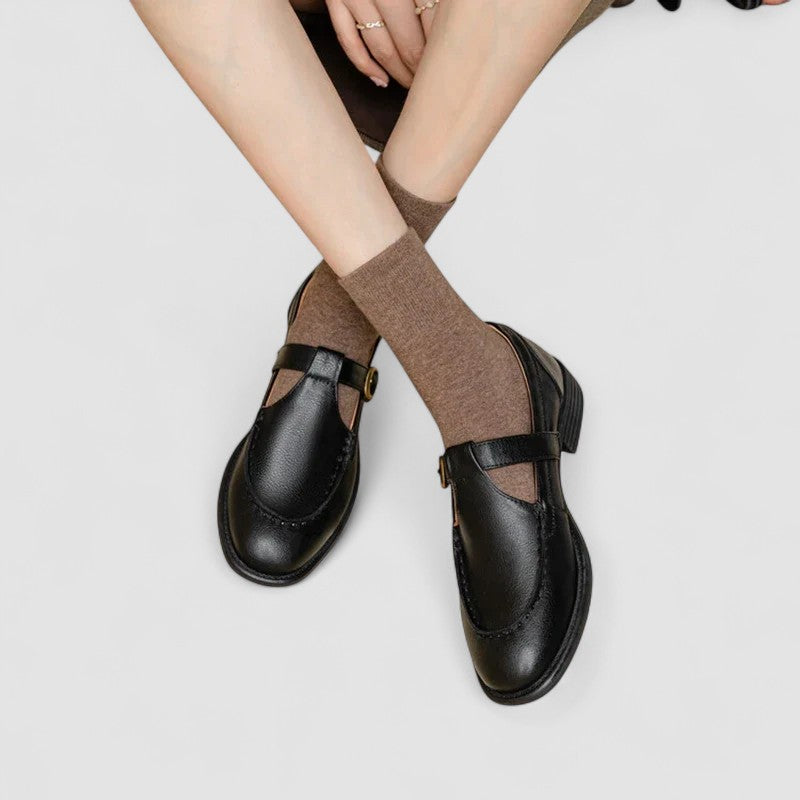 AVERY | Scarpe ortopediche Mary Jane a punta quadrata