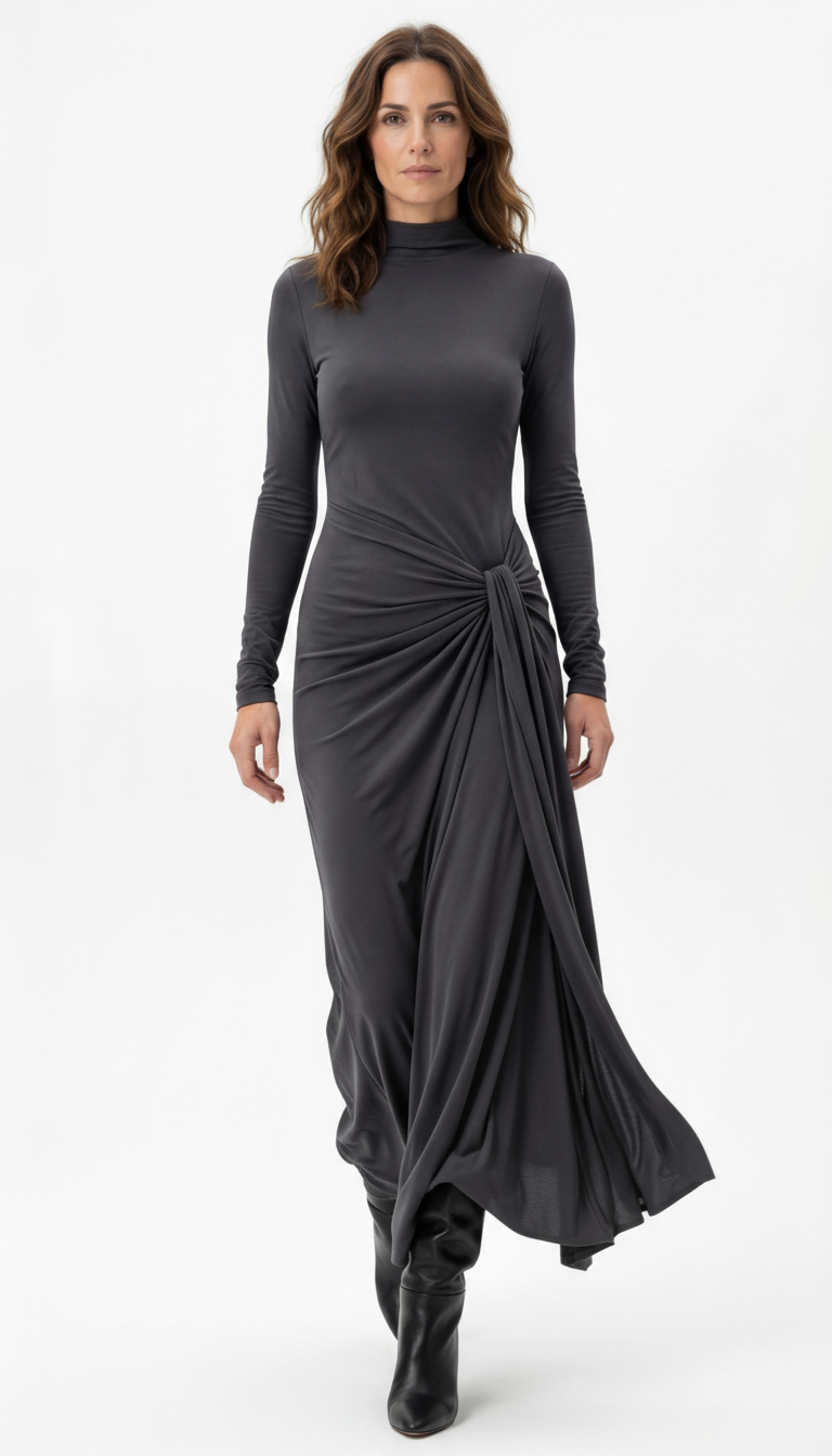 Gloria™ Abito drappeggiato elegante