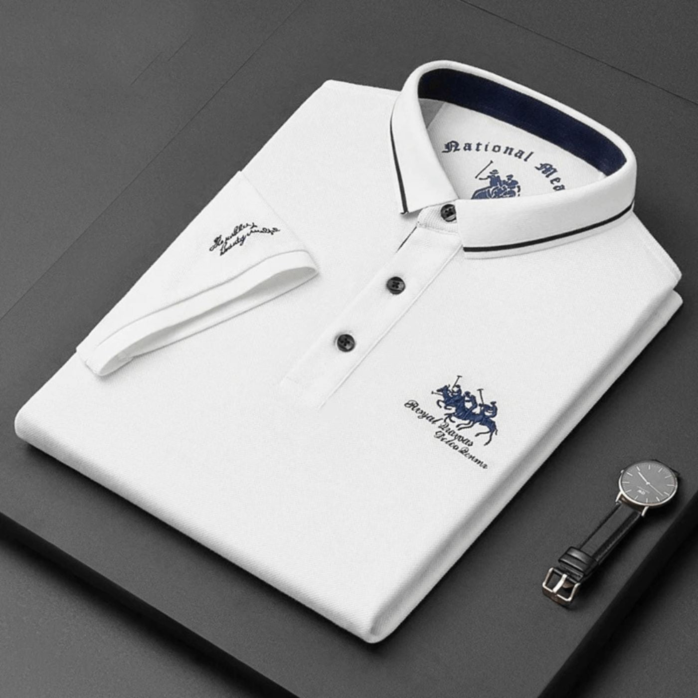 JOSEPH | Polo classico in cotone con ricamo esclusivo