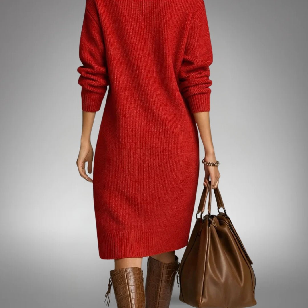 Constance™ | Abito in maglia morbida con bottoni