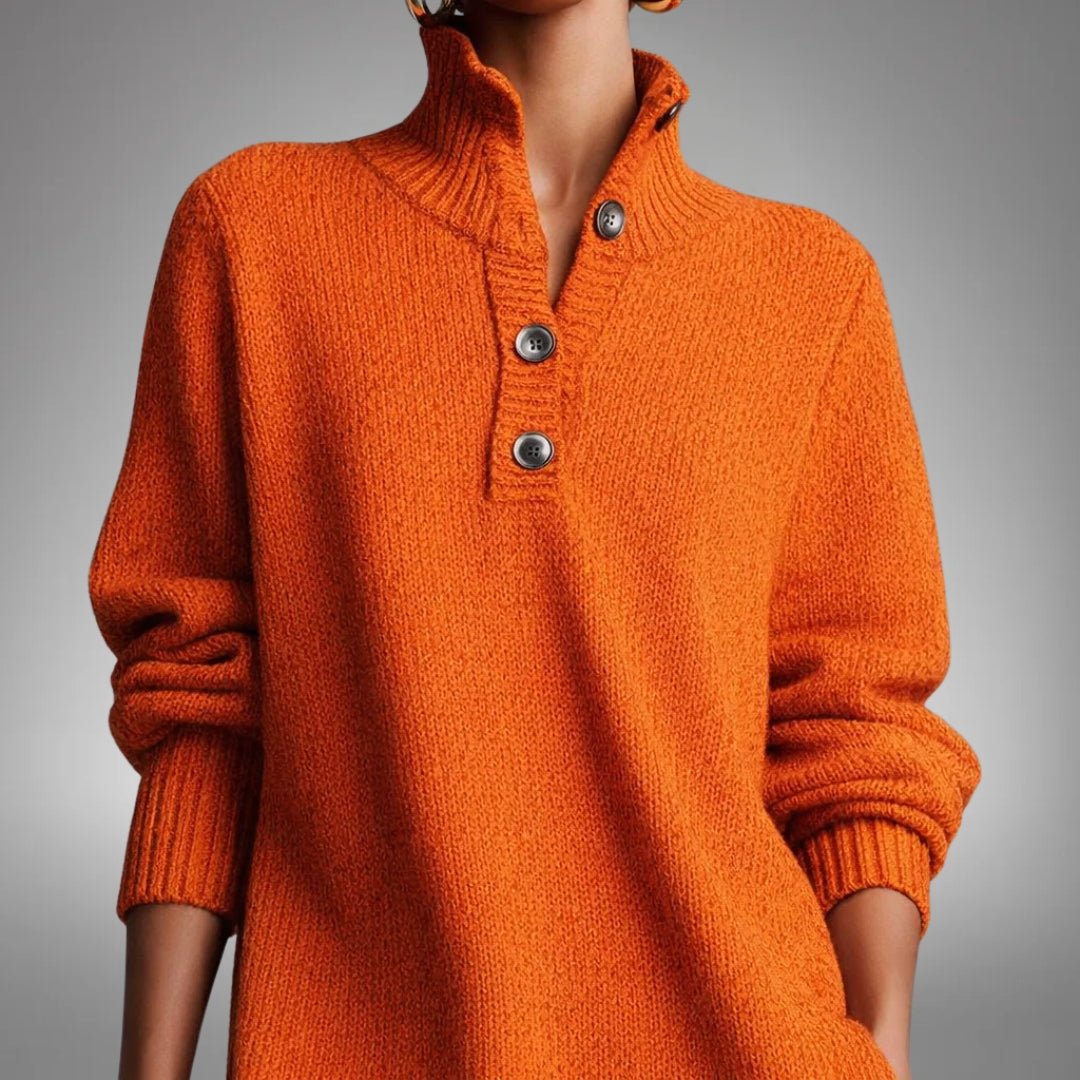 Constance™ | Abito in maglia morbida con bottoni