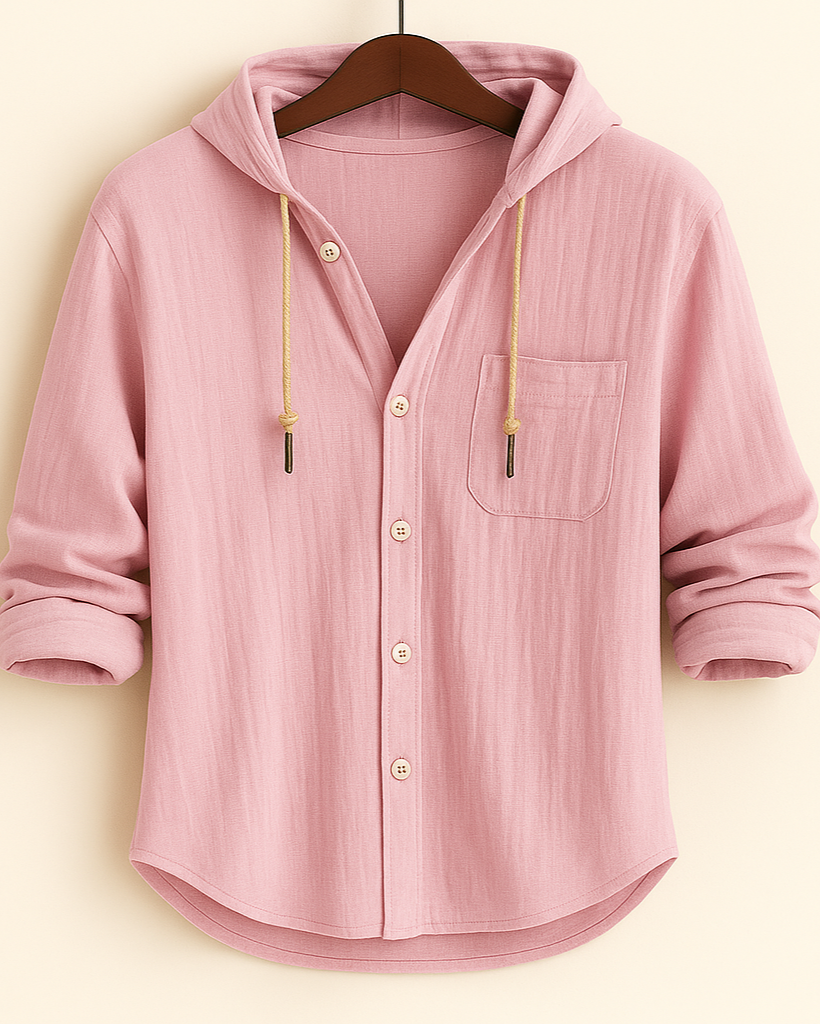 LORENZ | Camicia con cappuccio in cotone