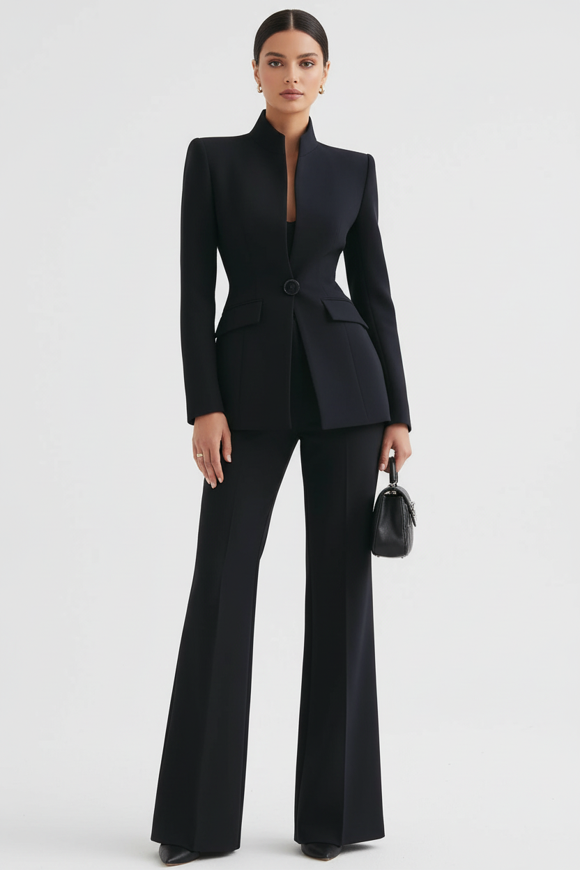 Georgina | Completo blazer e pantaloni palazzo