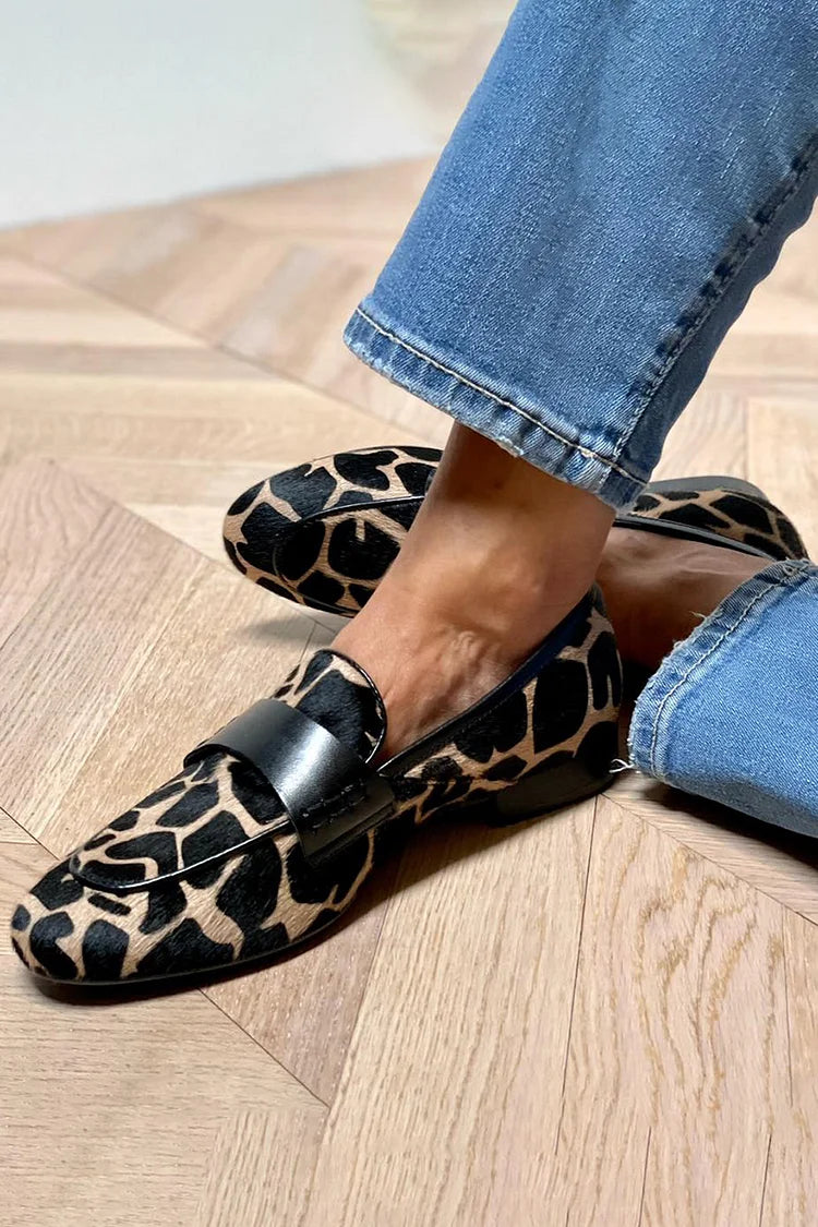 SOFIA | Mocassini con stampa animalier
