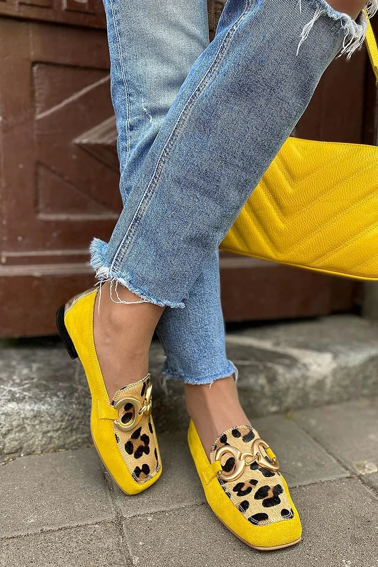 STELLE | Mocassini con stampa animalier