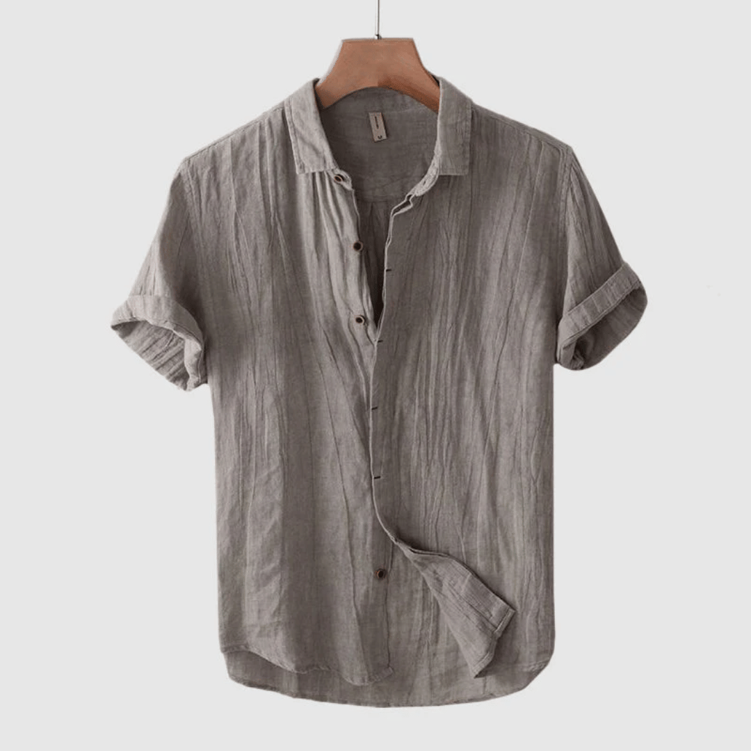 LOREN | Camicia in lino a maniche corte