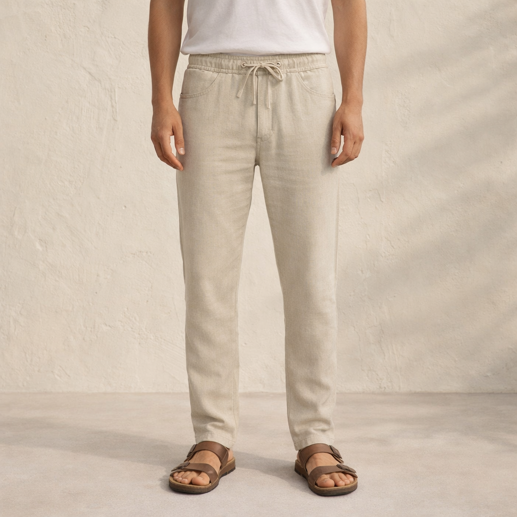 GABRIELE | Pantalone in lino