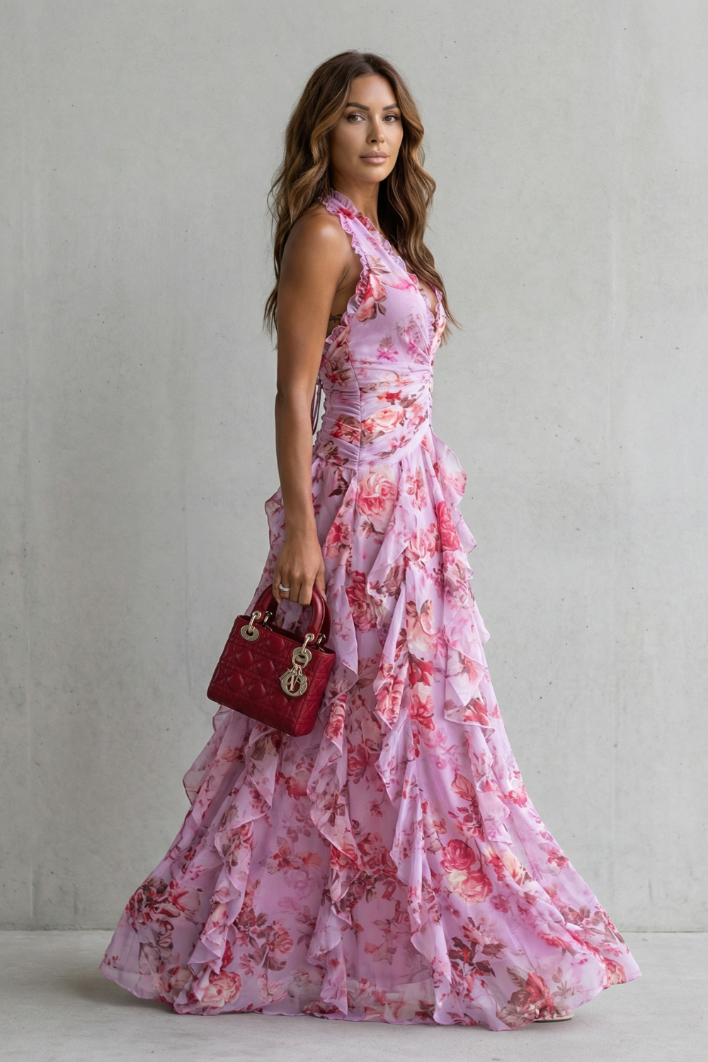 Belladina | Vestido maxi con escote halter