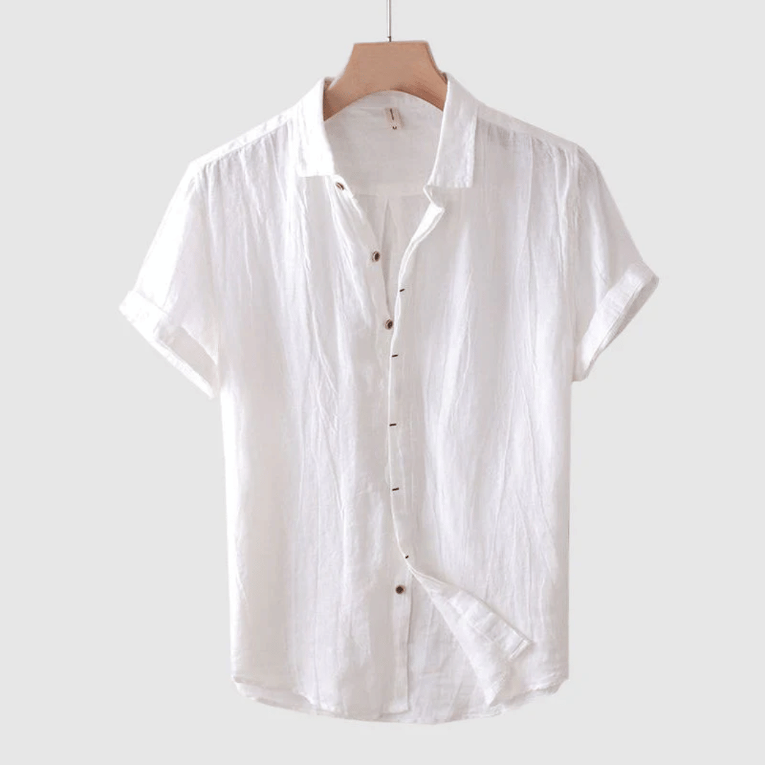 LOREN | Camicia in lino a maniche corte