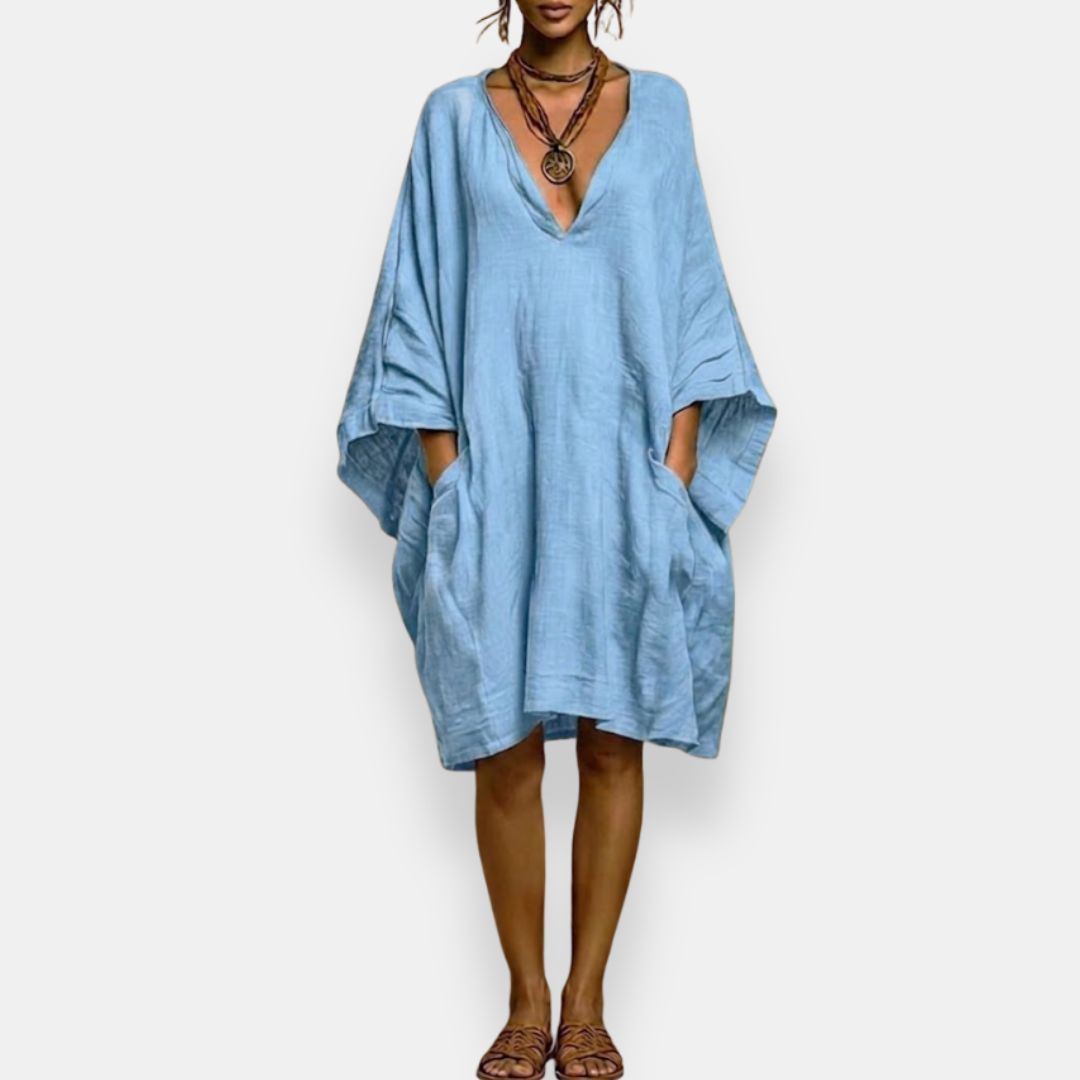 Cassienne | Abito Oversize con Scollo a V