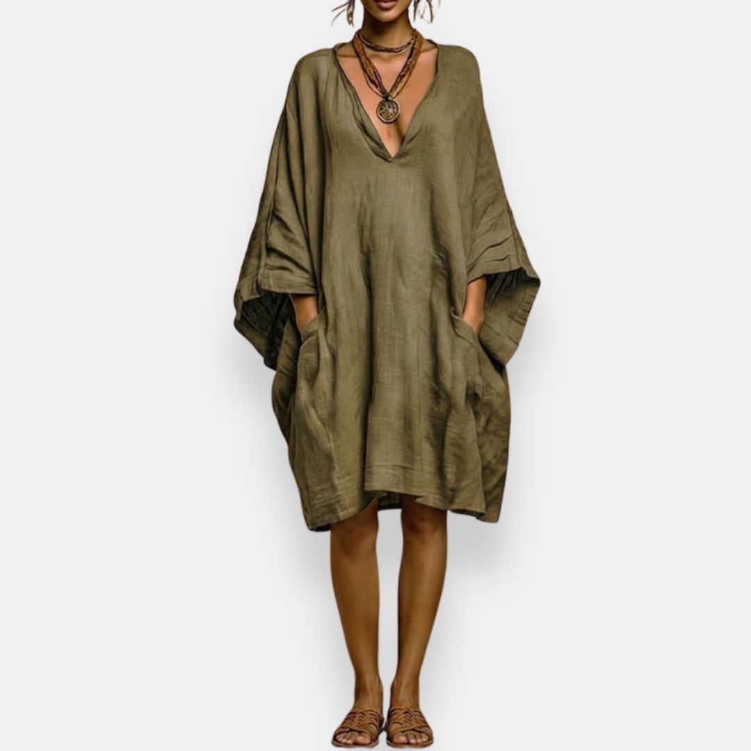 Cassienne | Abito Oversize con Scollo a V