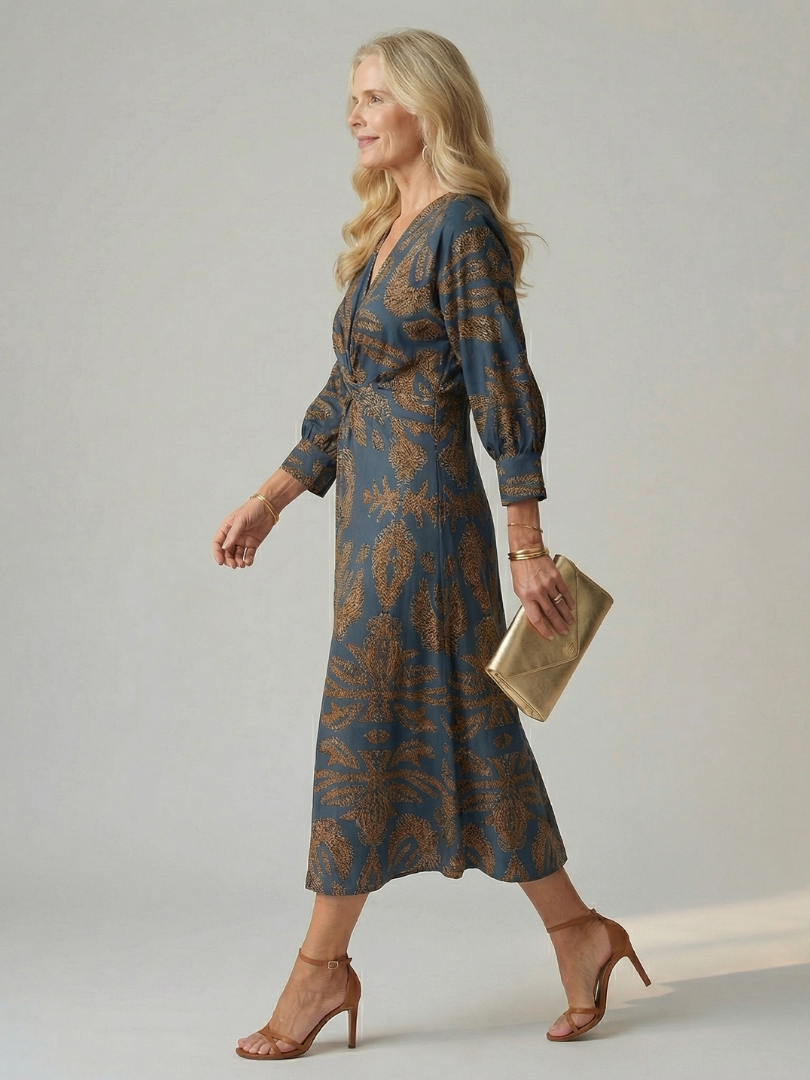 Alicia | Vestido midi cruzado