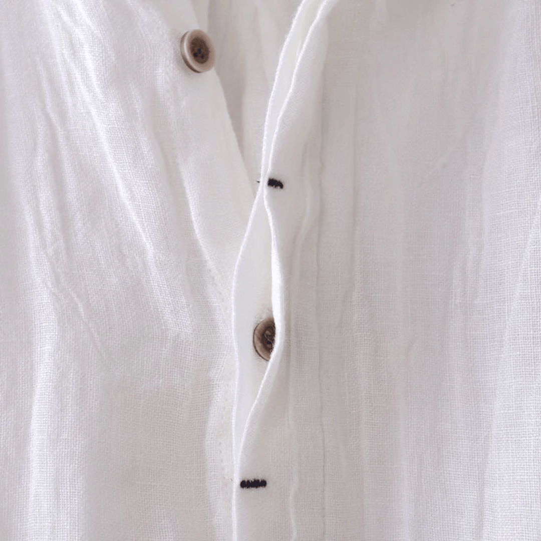 LOREN | Camicia in lino a maniche corte