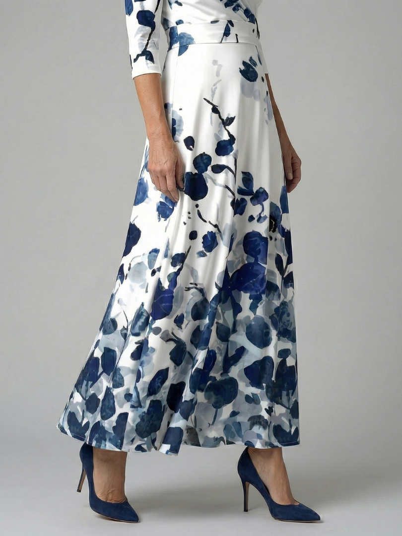 Juana | Abito midi con scollo incrociato