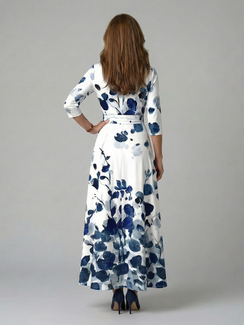 Juana | Abito midi con scollo incrociato