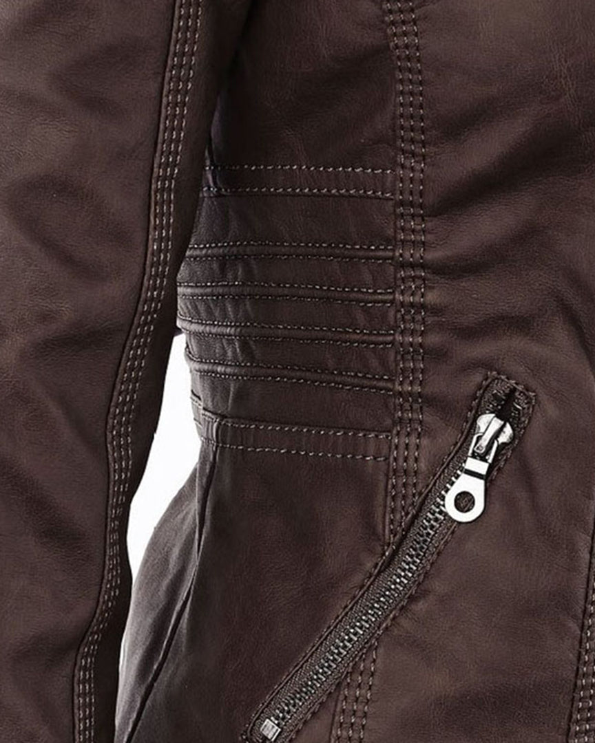 MÓNICA | Giacca in pelle autunnale