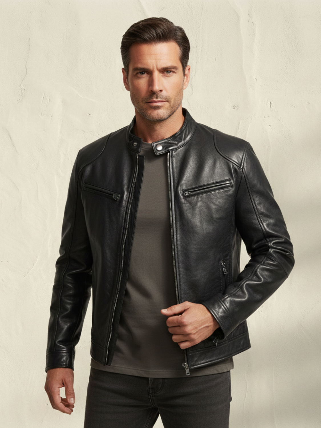 SCOTT | Giacca in pelle di stagione
