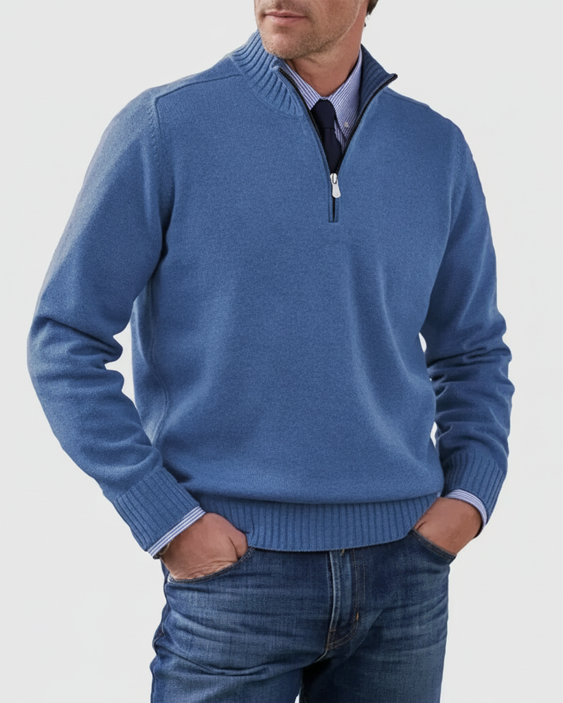 MORGAN | Maglione casual a mezza zip