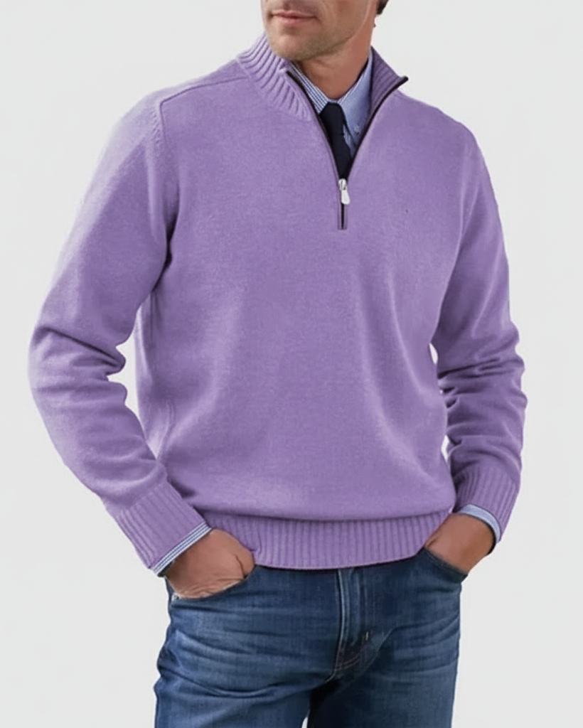 MORGAN | Maglione casual a mezza zip