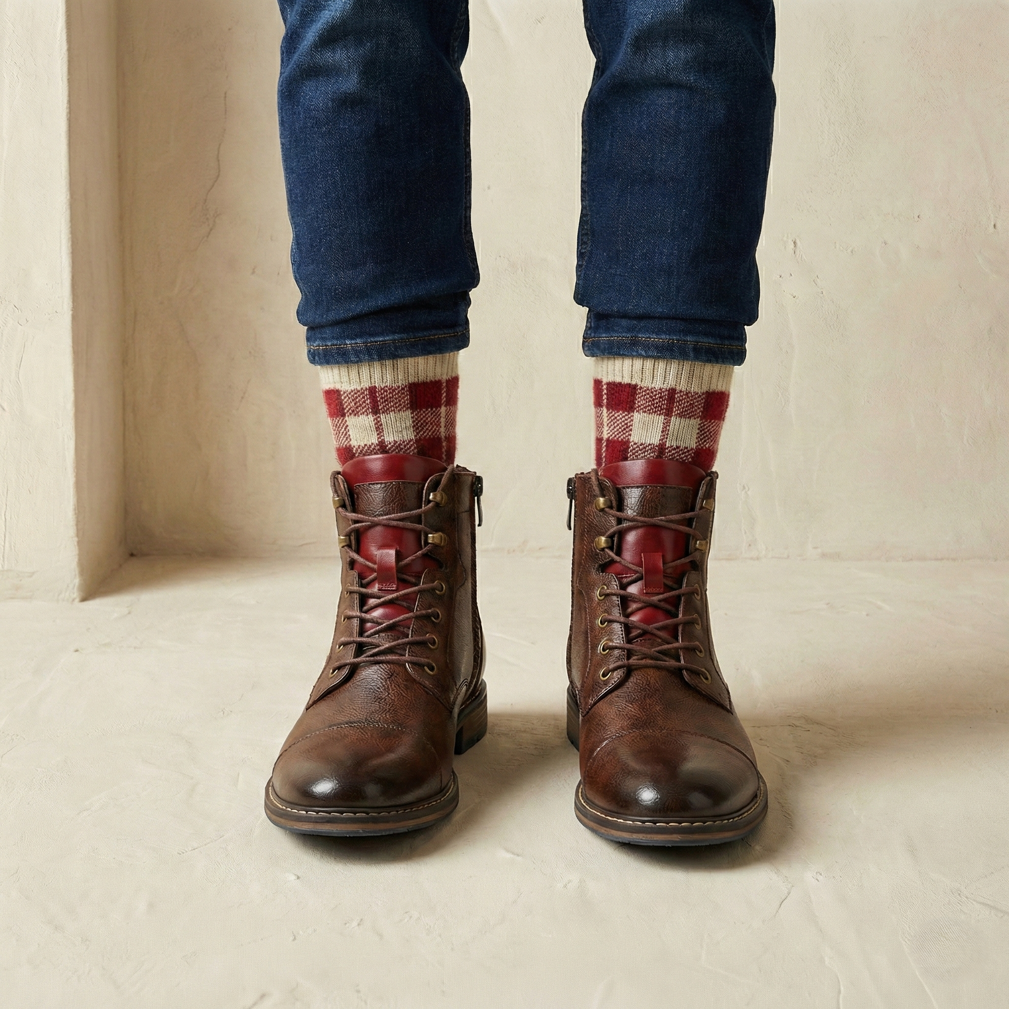 ETHAN | Stivaletti Oxford in pelle fatti a mano
