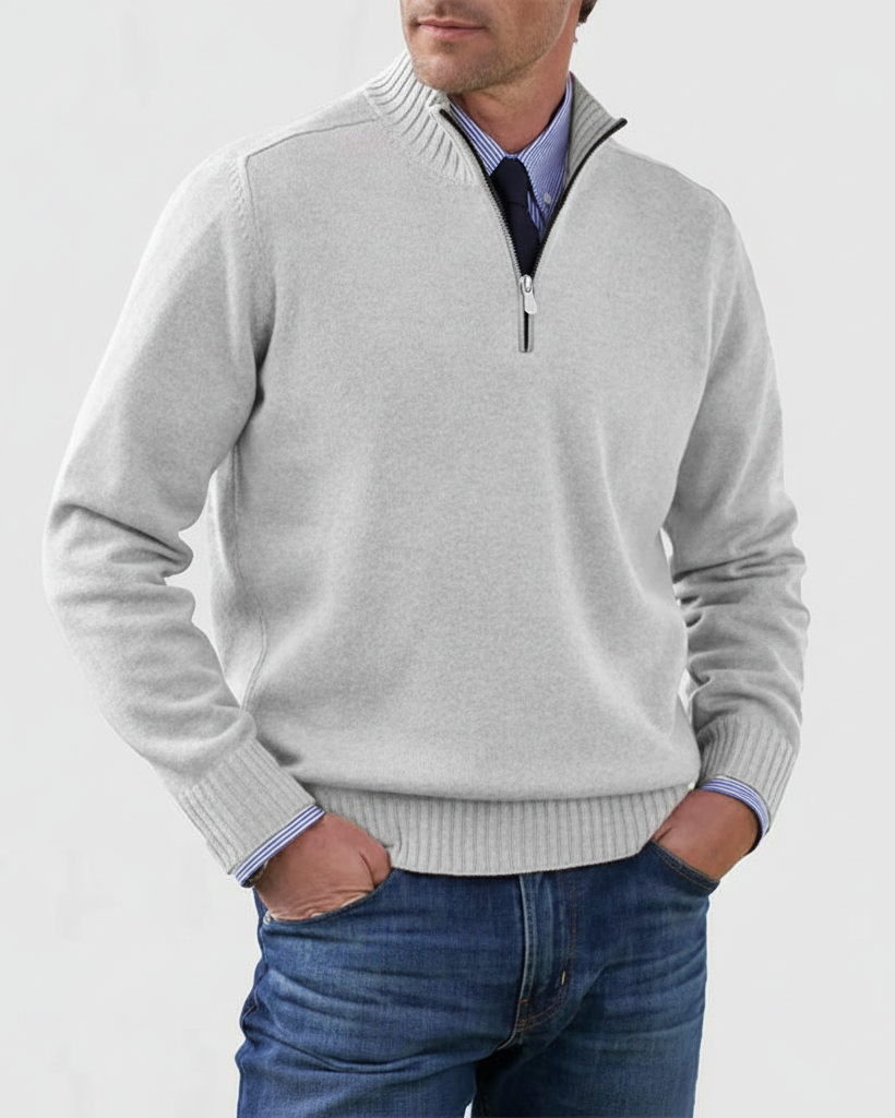 MORGAN | Maglione casual a mezza zip