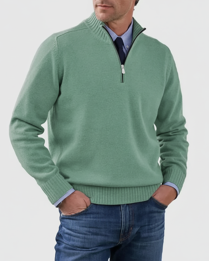 MORGAN | Maglione casual a mezza zip