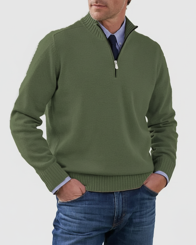 MORGAN | Maglione casual a mezza zip
