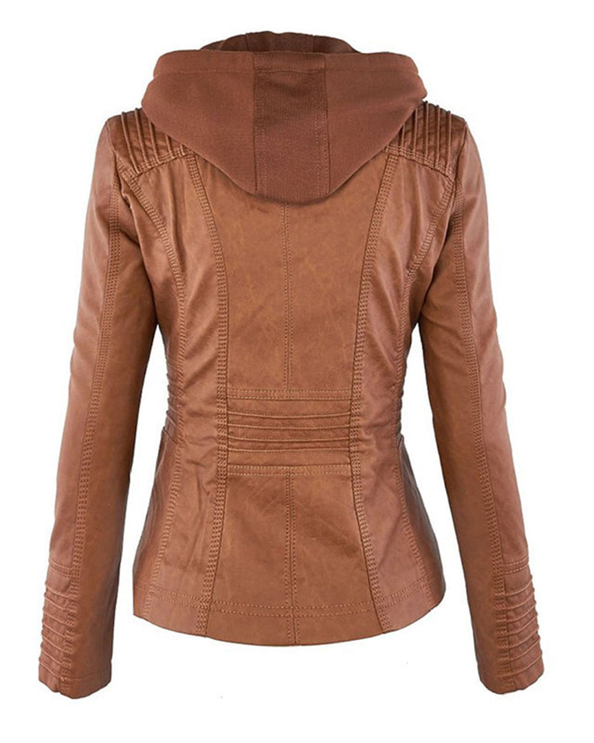 MÓNICA | Giacca in pelle autunnale